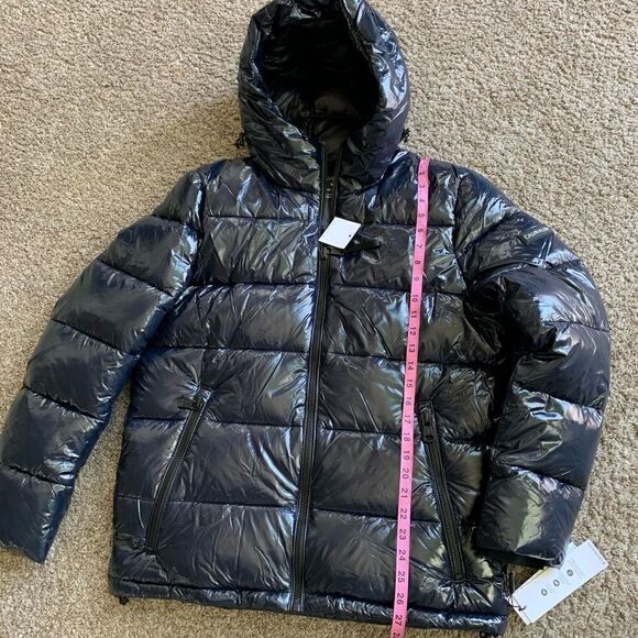 Calvin Klein Men’s Shine Puffer Hooded Jacket - Picture 9 of 15